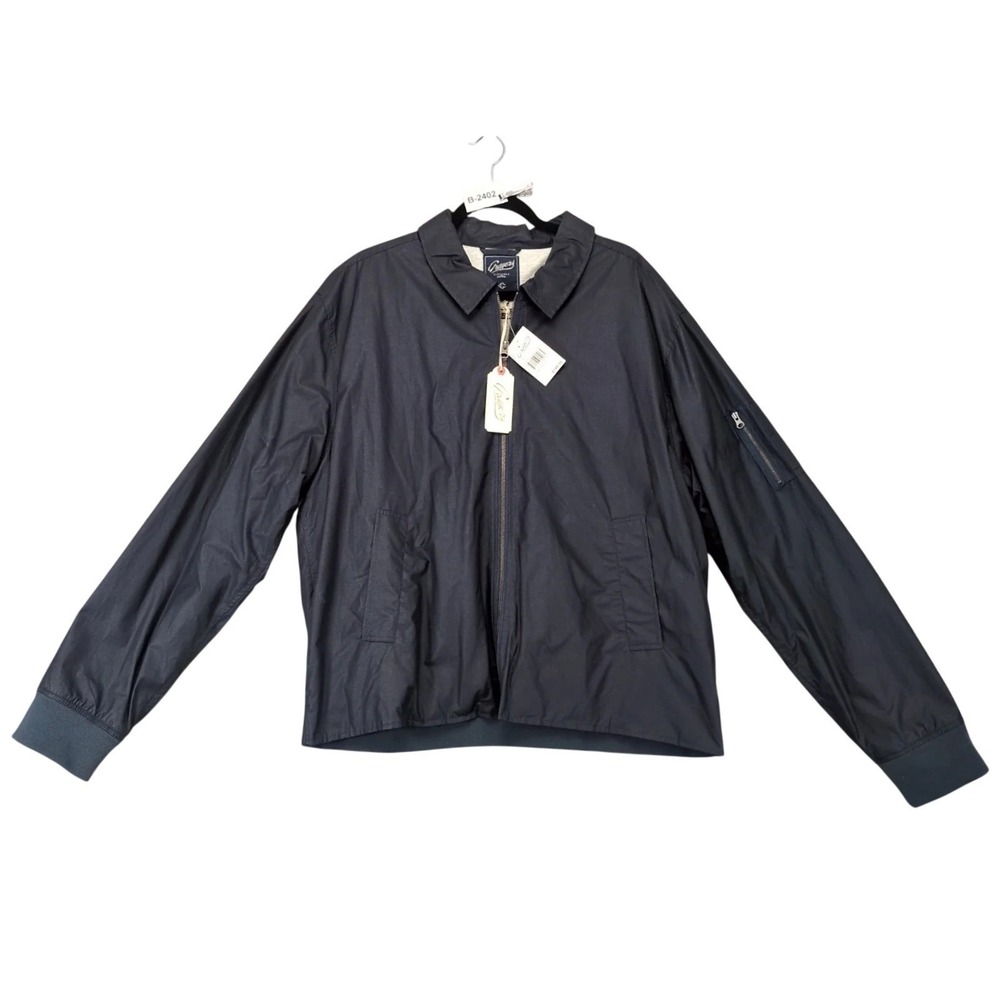 NWT Grayers Navy Geneva Windbreaker Jacket Mens 2XL Cotton Nylon Lined Outdoors